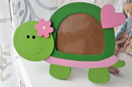 Drevený fotorámik korytnačka, 