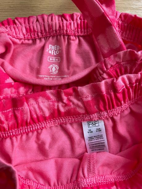 Batikovaný, magenta komplet s čelenkou, f&f,80