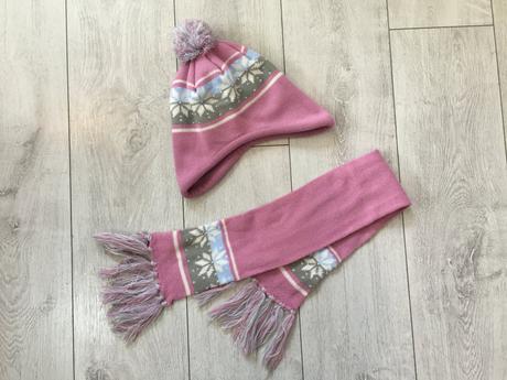 Dievčenska čiapka a šal 4-8 rokov, 122