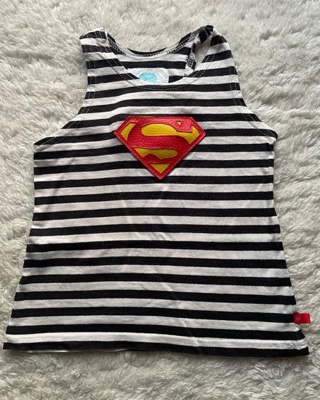 Pruhovane cierno biele tielko piskacie, 98