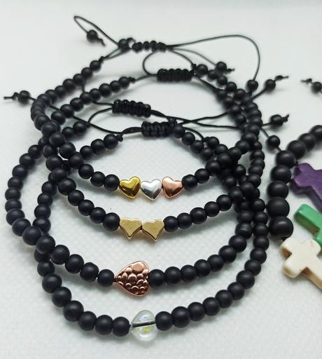 Náramok lávový kameň alebo matný ónyx,kuk popis a, 