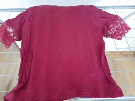 Fialové dámske tričko, new yorker,l