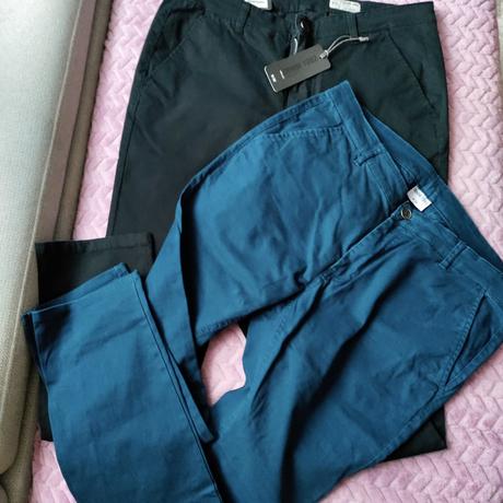 Bavlnené nohavice 2ks vel36, denim,36