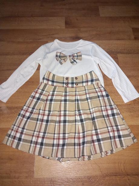 Set sukna a tricko dlhy rukav 140, 140
