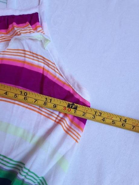 Zeleno ruzove pasikave saty h&m, h&m,134