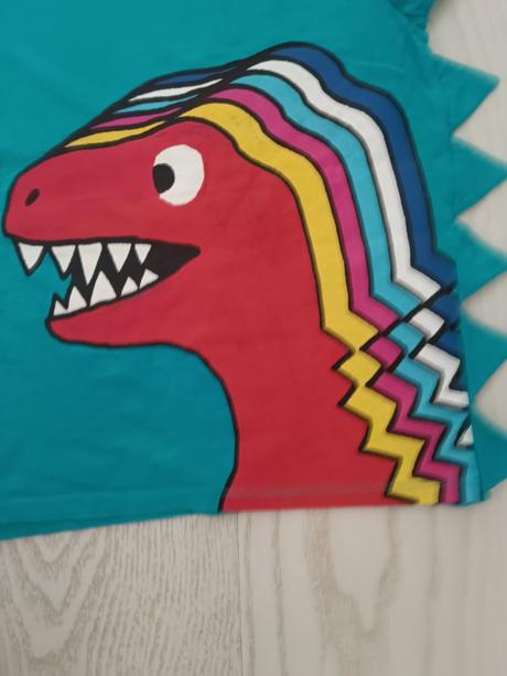 Tričko s farebným dinosaurom, palomino,122