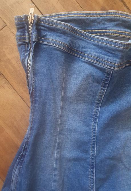 Krásne letné šaty riflové, bershka,164
