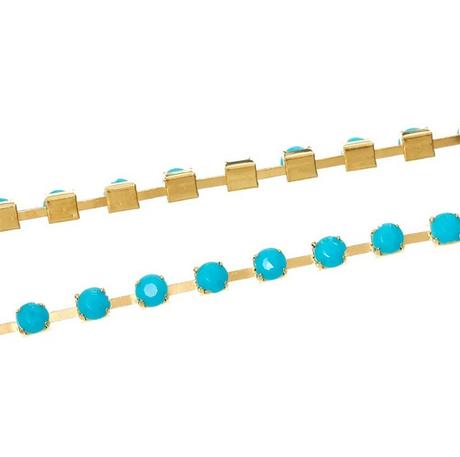 Štrasová borta modrá, 