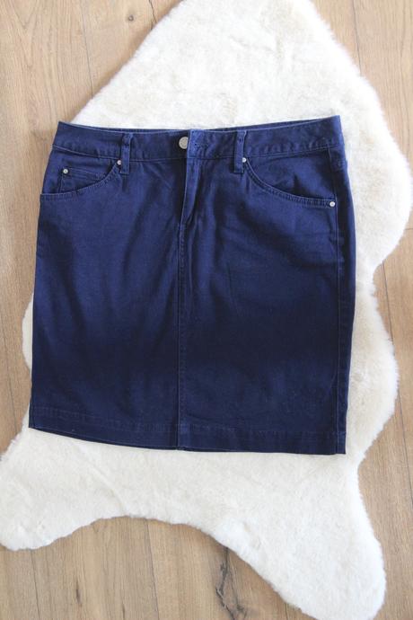 Navy mini sukňa, l, l