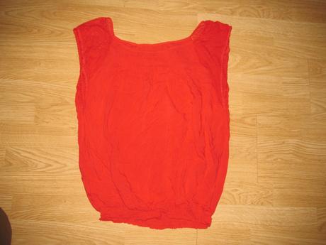 Červená blúzka/ tričko v. m, m