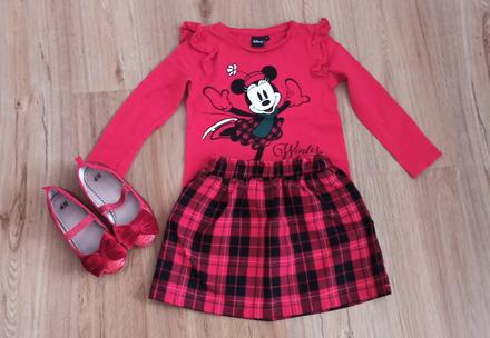 Vianočné tričko a suknička, 110