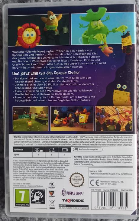 Spongebob cosmic shake - hra na nintendo switch, 