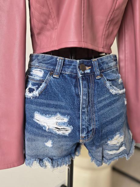 Zara rifľové kraťasy xs, zara,xs