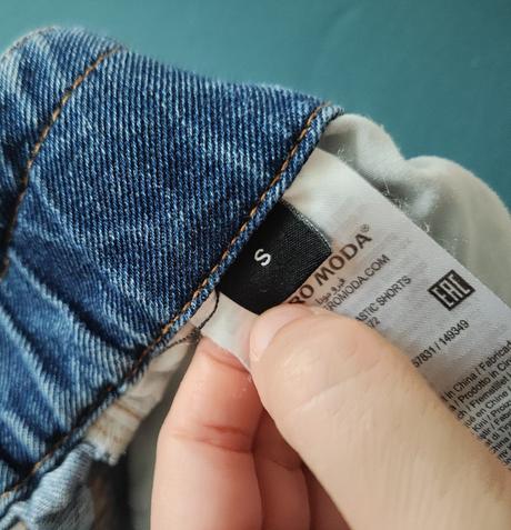 Riflové šortky vero moda, vero moda,s