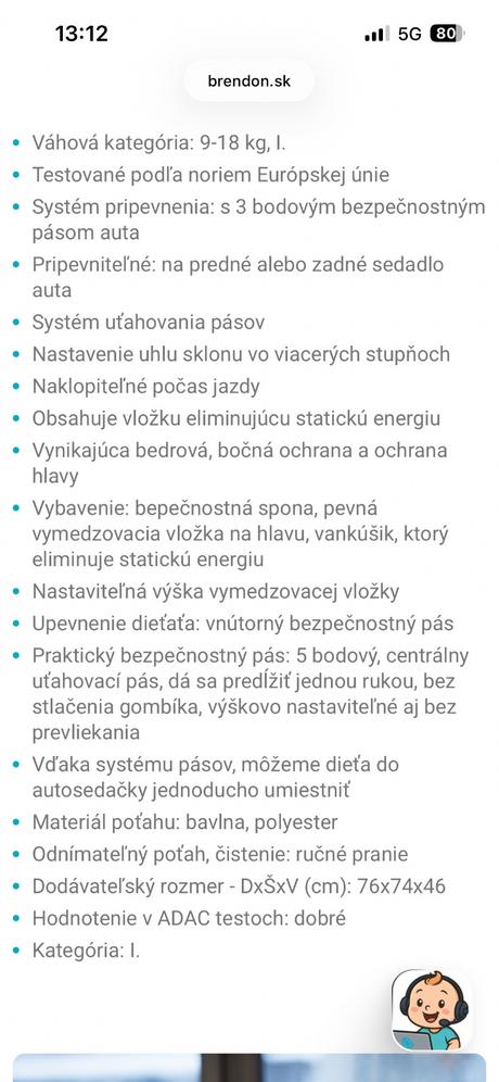 Autosedačka maxi cosi tobi, maxi cosi