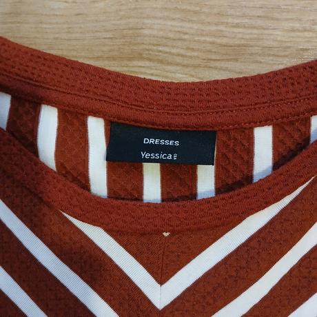 Pásikavé úpletové šaty s opaskom, c&a,l