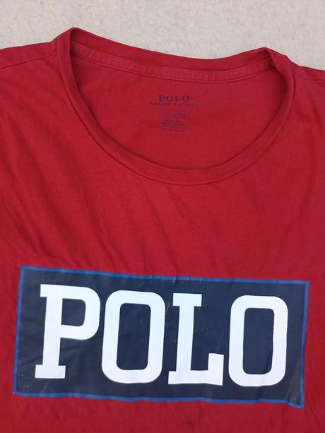 Polo ralph lauren sýto červené tričko, ralph lauren,l