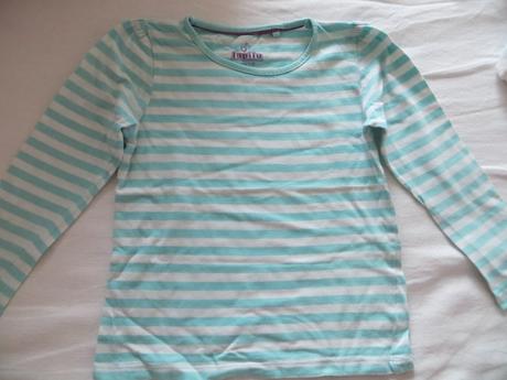 Tričko zelené pásikavé dlhý rukáv, lupilu,110