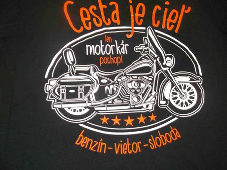 Pánske tričko pre motorkárov, l