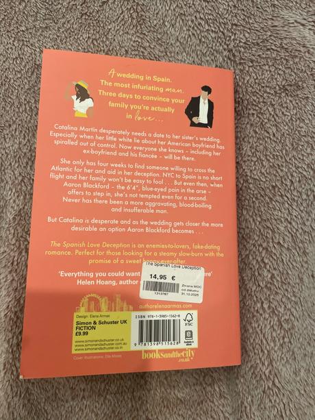 Kniha the spanish love deception, 