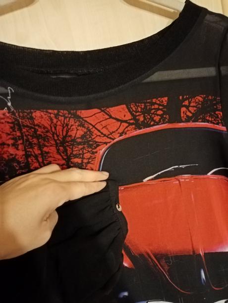 Tričko transparentné, s