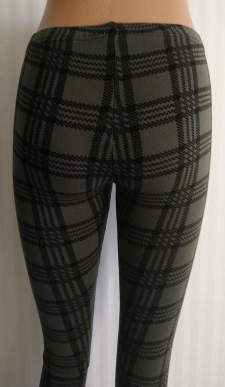 Dámske sivé legíny s čiernym vzorom, ovs, ovs,s