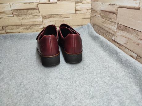 Rieker 38 - dámske kožené bordové topánky, rieker,38