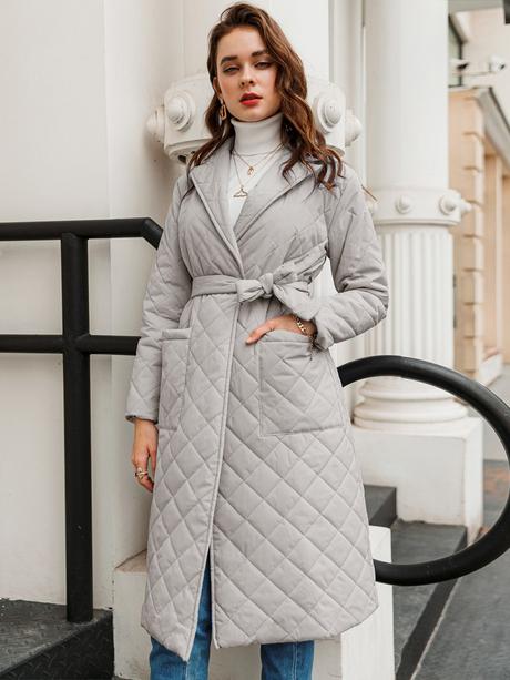 Kabát prešívaný na viazanie, l / m / s / xl / xs