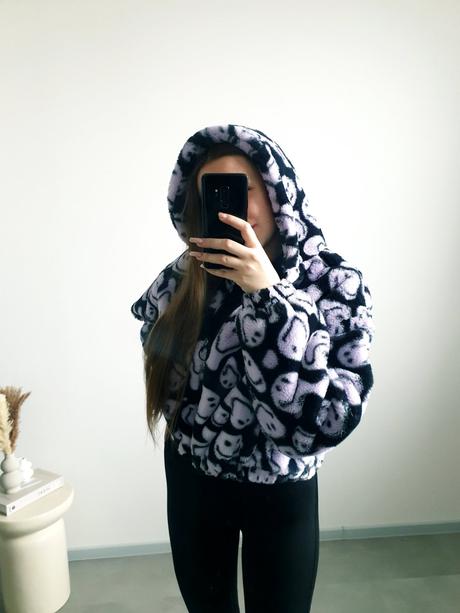 H&m x smiley kožúšok m, h&m,m