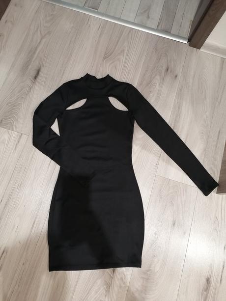Šaty s výstrihom, h&m,xs