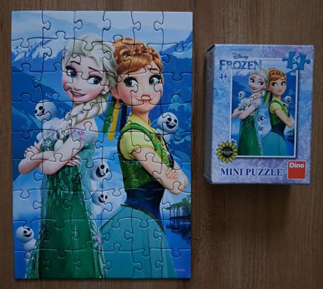 Puzzle mini "ľadové kráľovstvo / frozen", 