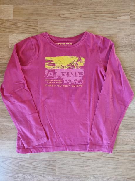 Tričko dlhý rukáv 140/146, alpine pro,140