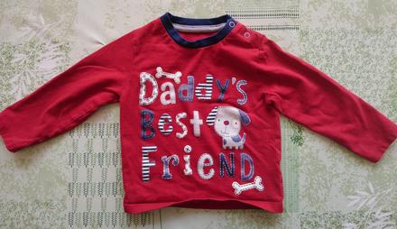 Červené tričko friend, tu, 74-80 cm, tu,80