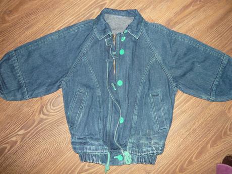 Riflová bunda na jar/jeseň  122  málo nosená, 122