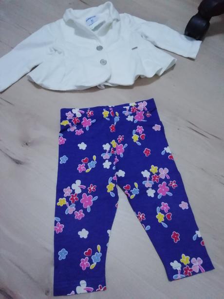 Kvetovane leginky 62/68- top stav, 68