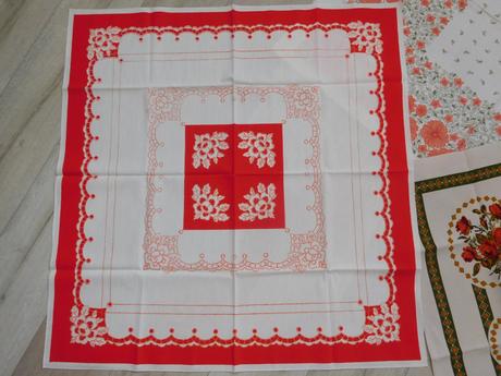 Retro bavlnené obrusy na menší stol,, 