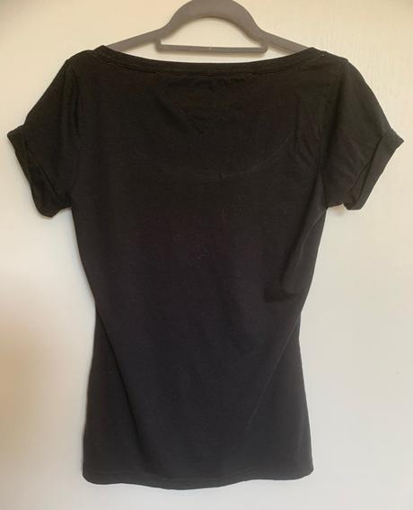 Tommy hilfiger dámske čierne tričko, tommy hilfiger,l