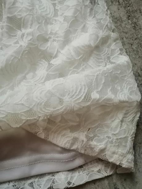 Maslovobiele čipkované šaty, vm, m