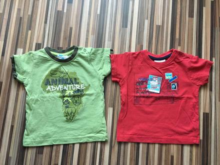 Tričko 2 ks, topomini,80