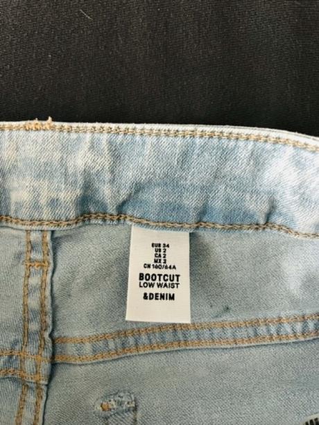 Nové rifle bootcut zn. hm, h&m,34