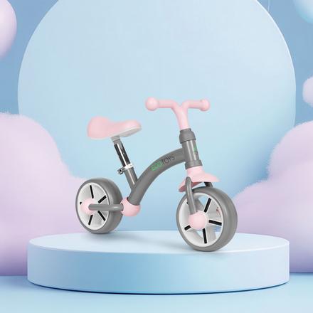 Cykloodrážadlo s kolesami eva, sivé,