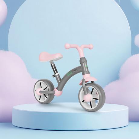 Cykloodrážadlo s kolesami eva, sivé, 