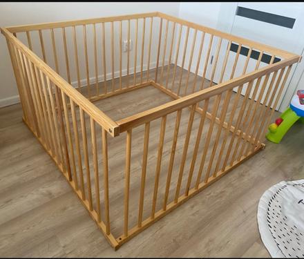 Detská drevená ohrádka, šírka (cm): 120,dĺžka (cm): 120