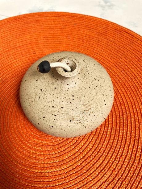 Kameninová vintage olejová lampa, 