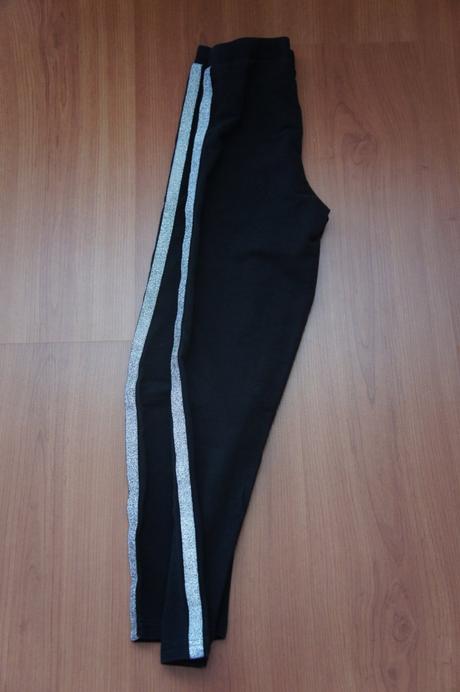 Bavlnené nohavice s lampasmi, 140