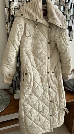Maxi dlha kremova bunda / kabat, l