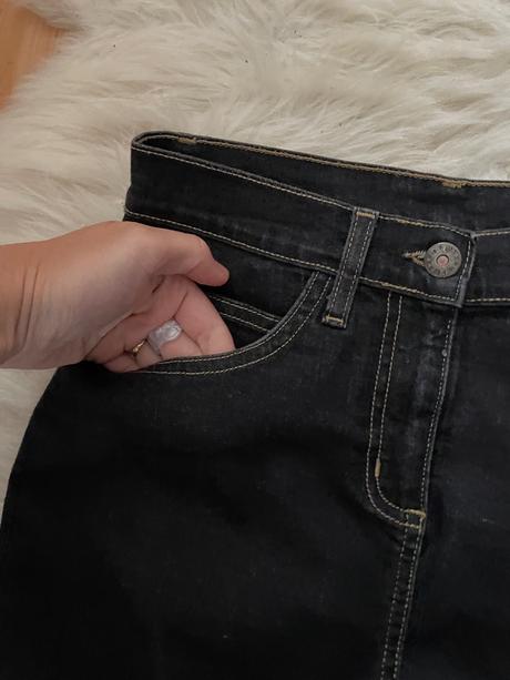 Rifľová mini sukňa, 34