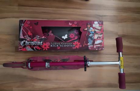 Fialova kolobezka od 6r.+orig.krabica, 