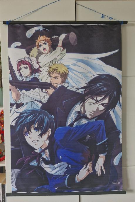 Anime textilný látkový plagát - black butler - kur,