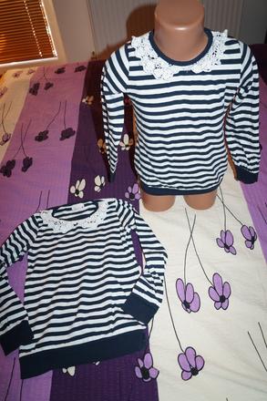 2 kusy namornickych triciek-cena spolu, 128